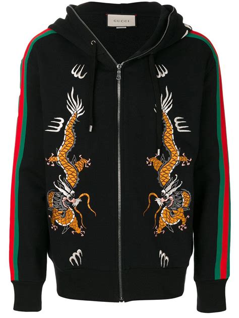 gucci dragon hoodie black|Gucci champion hoodie cheap.